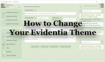 How to Change Your Evidentia Theme